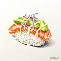 サーモンアボカドにぎり