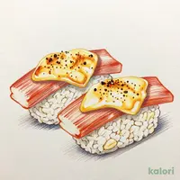 Seared Crab Stick & Cheese Sushi