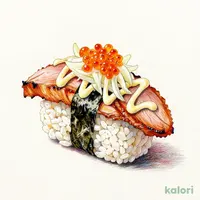 Smoked Duck with Spicy Cod Roe Mayo Sushi