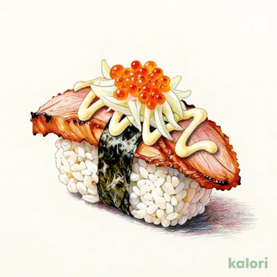 Smoked Duck with Spicy Cod Roe Mayo Sushi