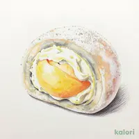 White Peach Cream Daifuku (Mochi)