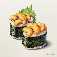 Sea Urchin and Squid Gunkan Sushi