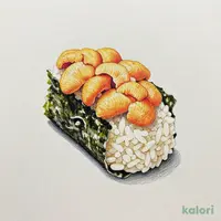 ウニ海苔包み