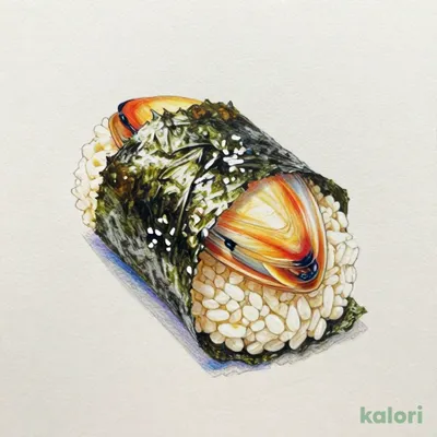 大盛ほっき貝ひも海苔包み