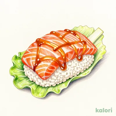 レタス包み(サーモン・シャリ)
