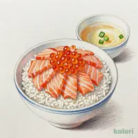 サーモンといくらの親子丼 お椀付き