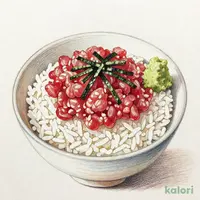 叩きまぐろ丼 お椀付き