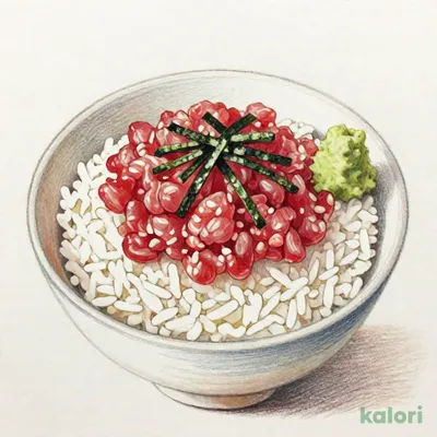 叩きまぐろ丼 お椀付き
