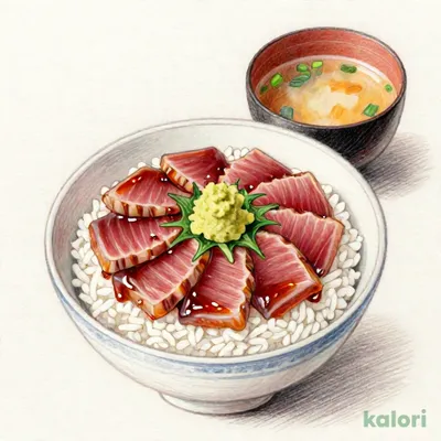 漬けまぐろ丼 お椀付き
