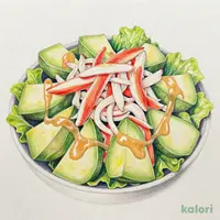 紅ずわいがにとアボカドのサラダ