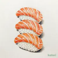 （食べ放題限定）サーモン握り3貫