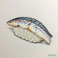 Kohada (Gizzard Shad) Sushi, 1 Pc