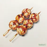 Chicken Meatball Skewer, Tare Sauce
