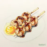 つくね串の卵黄添え（２本）