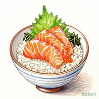 オランダ島サーモンといくらの親子丼 お椀付き