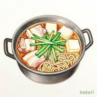 ニラま鍋 〆のラーメンセット