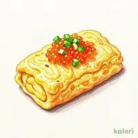 Dashimaki Tamago (Japanese Omelet) with Spicy Cod Roe