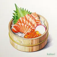 Sashimi Platter: Holland Island Salmon and Salmon Roe