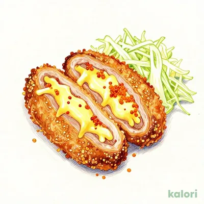 Yuba-Wrapped Pork, Spicy Cod Roe, and Cheese Cutlet