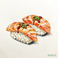 炙りサーモン握り（３貫）