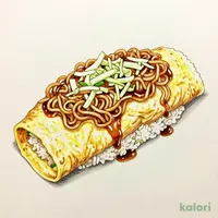 神戸のオムそばめし