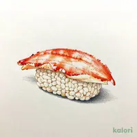 Red Snow Crab Sushi, 1 pc