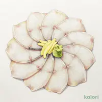 ひらめの薄造り