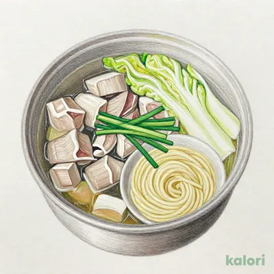 もつ鍋（〆のラーメンセット）
