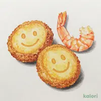 スマイルポテト＆エビフライ