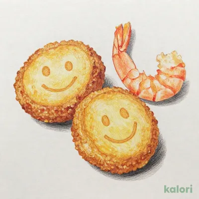 スマイルポテト＆エビフライ
