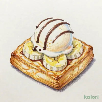 ハニーばななパイ ～バニラアイスチョコ掛け～