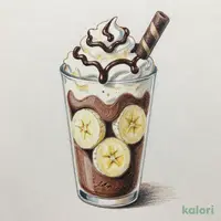 大人のビターチョコアイスばななパフェ