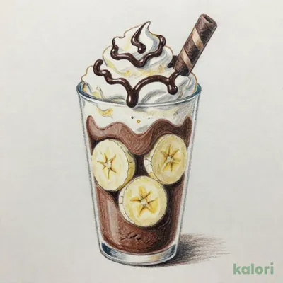 大人のビターチョコアイスばななパフェ