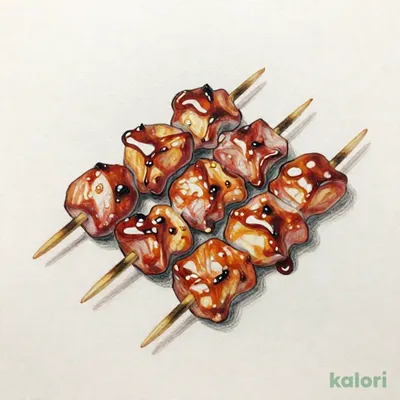 本日の7種串焼盛り合せ たれ