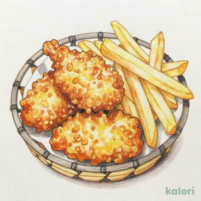 海鮮2種揚げとポテトフライ