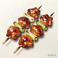 鶏皮ねぎ串 たれ（２本）
