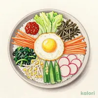 8種野菜ナムルの彩りビビンバ（セットメニュー）