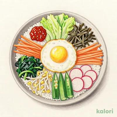 8種野菜ナムルの彩りビビンバ（セットメニュー）