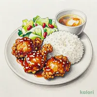 てりやきガーリック(チキンパ定食)