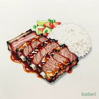 上カルビのたれ焼き肉(セットメニュー)