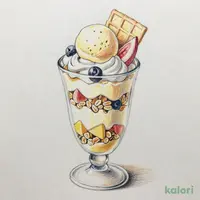 季節のパフェ