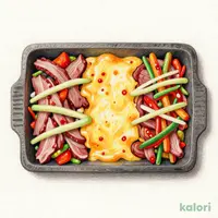 彩り野菜のプルコギ＆２種類のとろけるチーズ（プレミアムチーズタッカルビ定食）