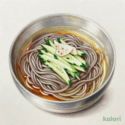 水キムチの冷麺（ハーフサイズ）（スープグレードアップ）