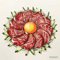 肉刺しユッケ 自家製だれ