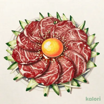 肉刺しユッケ 自家製だれ