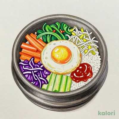8種野菜ナムルの彩りビビンバ