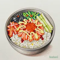 とびこがプチプチサーモンビビンバ