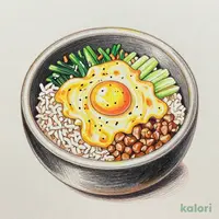 とろけるダブルチーズ石焼ビビンバ定食