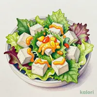 エゴマと豆腐のヘルシーサラダ