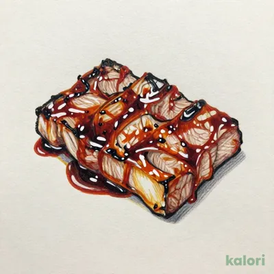 上カルビのたれ焼き肉